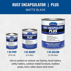 Matte Black Rust Encapsulator, 1 Coat Maximum Protection, Heat Resistant up to 3