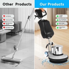 110V Commercial Multi-functional Floor Scrubber Floor Cleaning＆Polishing Machine