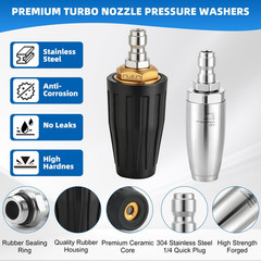 Dekeliy Pressure Washer Nozzles, 2 Pack 4000 PSI 360° Rotating Multicolor