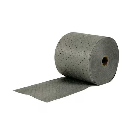 Brady-Sorbent Roll, 20 gal, 15 in x 150 ft, Universal, Gray, Polypropylene|19499