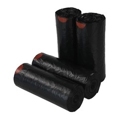 8 Gallon Drawstring Trash Bags, Black Kitchen Garbage Bag with Drawstring, 20…