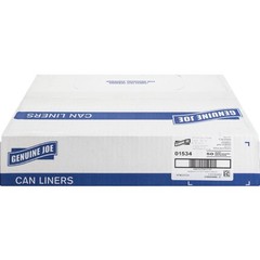 Genuine Joe GJO01534 Heavy-Duty Trash Bags 45 Gal 1.50 Mil Brown