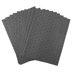 High Absorbency Microfiber Polypropylene Absorbing Pads Oil Spill Mat 10”x13”