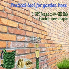 YOUHO Garden Hose Adapter Connector Heavy-Duty, Solid Brass Fittings Female t…