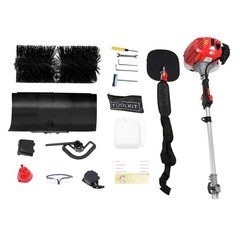 52cc Handheld Gas Power Broom Walk Behind Sweeper 2.3hp High Performance Cleaner