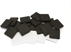 GorillaPads Non Slip Furniture Pads/Floor Gripping 2″ Square 16 Pack, Black