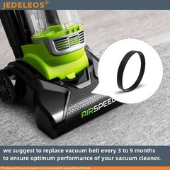 JEDELEOS Replacement Belts and Filter for Eureka NEU100 Airspeed Black
