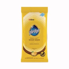 Pledge 336297PK 7″ x 10″ Cloth Wet Wipes – Lemon Scent, White (24/PK) New
