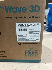 Fresh Products The Wave 3D Urinal Deodorizer Screen Blue Cotton Blossom 8 Ct**