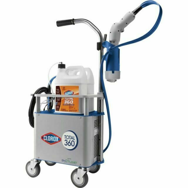 Lot 5 Clorox Total 360 System Electrostatic Sprayer, Cart System, Trigger