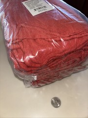 Red Shop Towels Cleaning Wiping Cotton Rags Sealed50ea SameDayHandling &FastUSPS