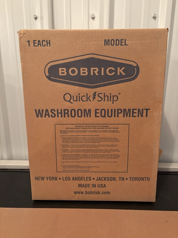 Bobrick B-3094 RECESSED SANITARY NAPKIN AND TOILET PAPER DISPENSER