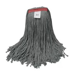 GOLDEN STAR AWC1024-3PK 1 1/4 in Wet Mop, Gray, PK3, AWC1024-3PK