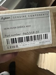 DYSON AIRBLADE 965359-01 HEPA HAND DRYER FILTER ASSEMBLY AB14 AB04 AB02 W/ TOOL