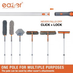 Eazer 46 Professional Window Cleaner Tool 2-In-1 Rotatable Squeegee For Window