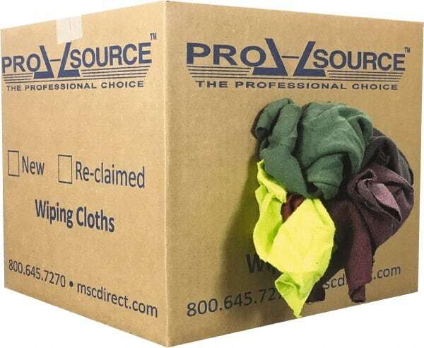 10 Lb Box PRO-SOURCE Low Lint Reclaimed Fleece/Sweatshirt Cotton Cloth Towels