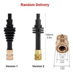 5.9 inch Short Lance Extension Rod Adapter for Worx WG629E WG630 WU629 Black