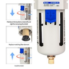 BLCH 1/2″ NPT Air Line Dryer – for Compressor,Compressed White