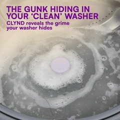 CLYND Washing Machine Cleaner Tablets 24 Pack 1 Count (Pack of 24), Lavender