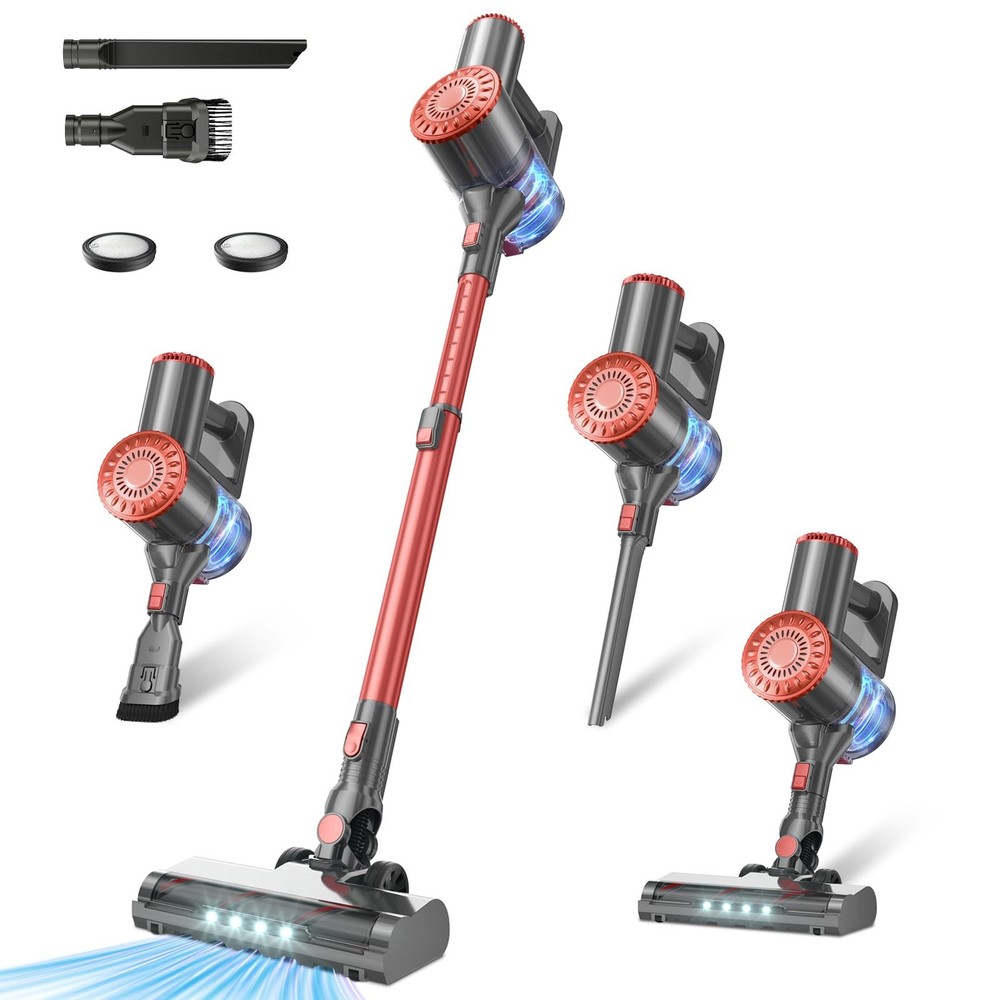 Tipdiy Cordless Vacuum Cleaner Self-Standing 40Kpa Stick Vacuum Cleaners For