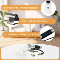 Carpet Extractor Wand with 1/4″Quick Disconnect Coupler Valve for Shop Vac/Mytee