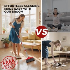 Nodirz 1 Red Handy Broom Indoor Outdoor