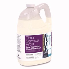 Floor Science ProX Easy Apply High Gloss Floor Finish, 1 gal Bottle, 4/Carton