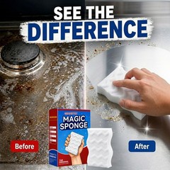 3X Density Magic Sponge Eraser, 20 Pack Melamine 20 PCS, Ivory