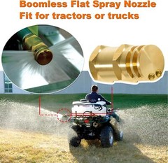 6540-1 Boomless Spray Nozzle 1/2″ FPT #5 Orifices 90°&180° Caps 2.0 GPM @ 40 PSI