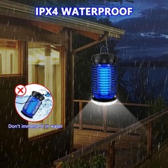 Luojibie Bug Zapper Outdoor Mosquito Zapper Led Light Fly Zapper Outdoor Indoor