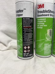 Lot of 3 3M TroubleShooter Baseboard Stripper 21 oz Aerosol Floor Cleaner 14001
