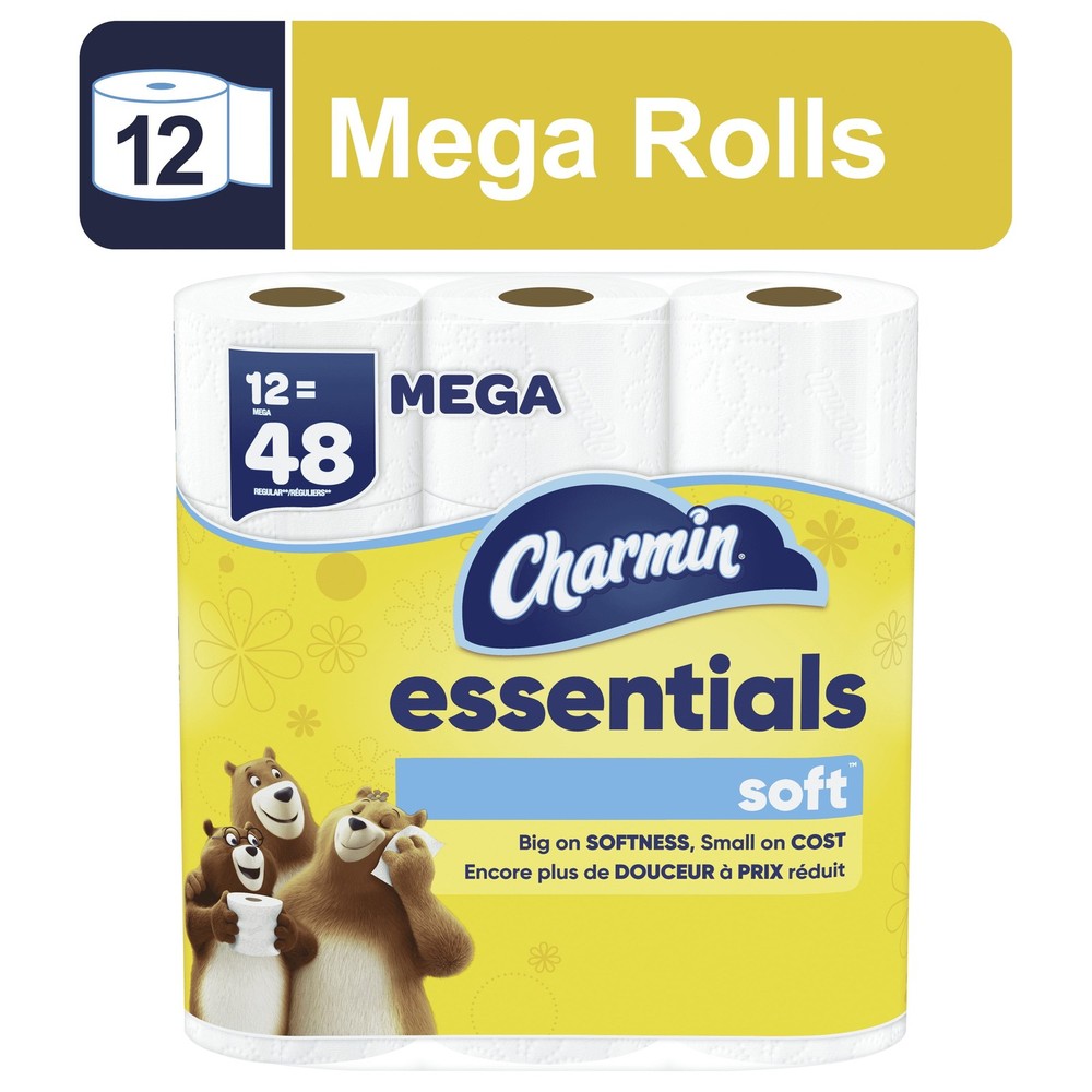 Procter & Gamble 03154 Essentials Soft Toilet Paper, 2-ply, 330 Sheets