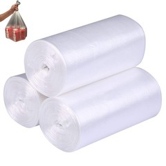 Small Trash Bags Kitchen Garbage Bags – 4 Gallon Clear Trash Bags Strong Wast…
