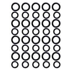 TKYPZY 40 Pack Power Pressure Washer O-Rings for 1/4″ & 3/8″ Quick Black