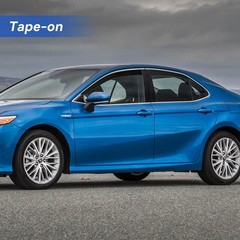 Window Visors Rain Guards for 2018-2024 Toyota Camry, Out-Channel Window Vent…