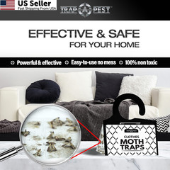 8 Pack Clothing Moth Traps Non Toxic Pheromone Sticky Trap for Closets USA