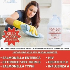 LUCAS-CIDE #222 RTU Hospital-Grade Salon and Spa 60 Second Disinfectant 1 Gallon