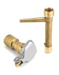 QWORK 2 Set 3/4-Inch Brass Quick Coupler Valves, Irrigation Tool 3/4 inch