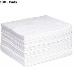 Oil Spill Clean Up Pads (100) Absorbs 20 gal. Contractor Grade Polypropylene