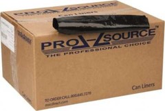 PRO-SOURCE 45 Gal 2 mil Heavy-Duty Trash Bag 40″ Wide x 46″ High, Black