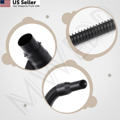 MWEDP 14-37-0105 Vacuum Hose Compatible with 18V 15 feet, Black