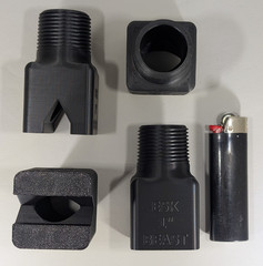 4pc 1″ NPT Flat Fan Sprayer Nozzles High Volume Spray Bar 70° 97 GPM