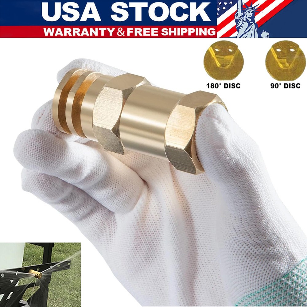 Boomless Spray Nozzle 1/2″ FPT #20 Orifices (90° & 180° Caps) @ 40 PSI 5.9 GPM