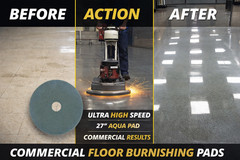 3M Aqua Burnishing Floor Pads 27″ UHS 20 Pads Bulk 310027
