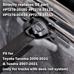 Tie Down Bed Cleat for Toyota Tacoma 2005-2021 & Tundra 2007-2021, for Deck R…