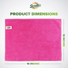 SCRUBIT 24 Pack Microfiber Cleaning Cloth Lint Free and Streak Free Towels fo…