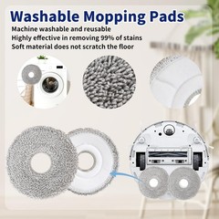 22 PCS Accessories for ECOVACS DEEBOT N30 Omni/ PRO Blue, Gray, White