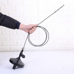 Manual Drain Unclogger ABS Plastic Crank Drain Auger Extended Reach for Toilet