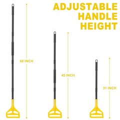 KeFanta 60 Inch Mop Handle Commercial Heavy Duty,Industrial Mop Stick Replace…