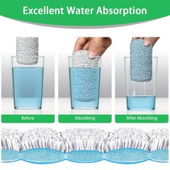 8 Pack Microfiber Flat Mop Pads Compatible with JOYMOOP, Oshang, White+grey